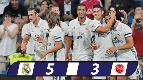 Video bàn thắng Real Madrid 5-3 Reims