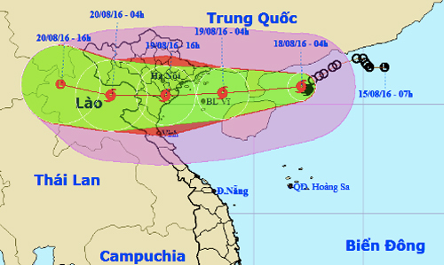 Bão số 3 tăng tốc, Hà Nội hứng bão