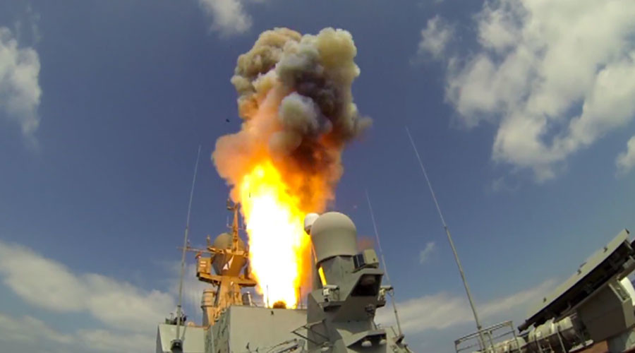 Tàu chiến Nga nã tên lửa diệt khủng bố ở Syria