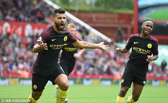 Video bàn thắng Stoke 1-4 Man City