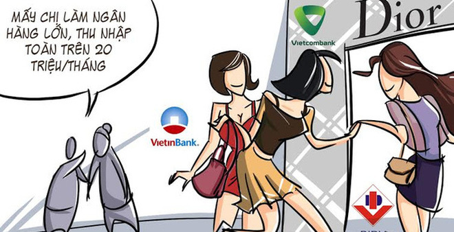 Làm ngân hàng sống không bằng lương mà bằng… tiền đi mượn
