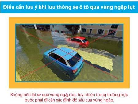 Lái xe qua vùng ngập, đừng quên những điều này