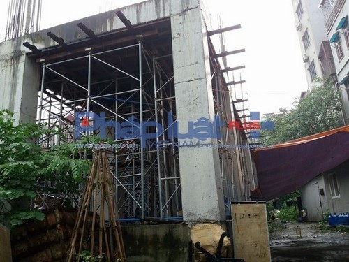 Cận cảnh chung cư cao tầng 134 Quần Ngựa