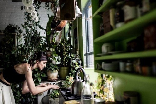 Ngắm vườn thực vật tuyệt vời trong nhà siêu mẫu xinh đẹp