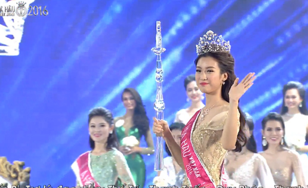 Đỗ Mỹ Linh đăng quang Hoa hậu Việt Nam 2016