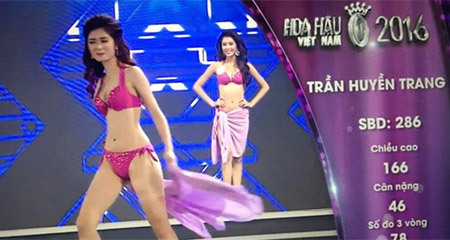 Cận cảnh phần trình diễn bikini 