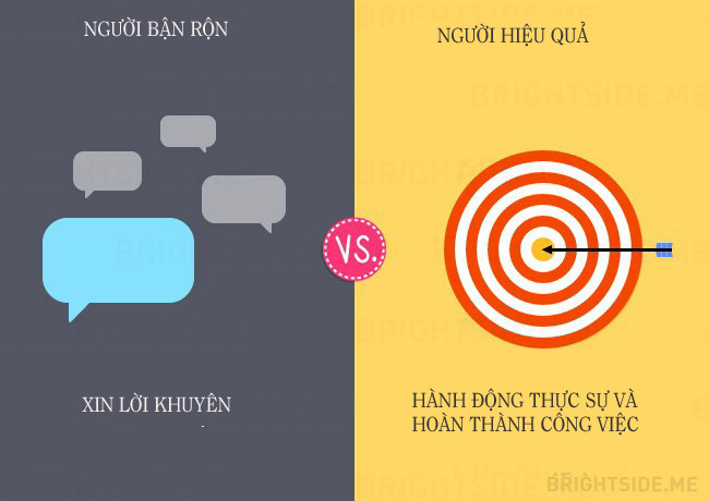 13 khác biệt giữa người bận rộn và người hiệu quả