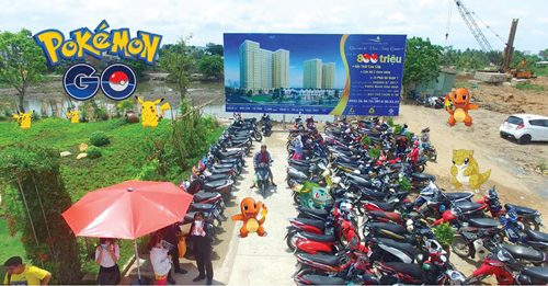Đại gia địa ốc tung chiêu ăn theo cơn sốt Pokemon Go