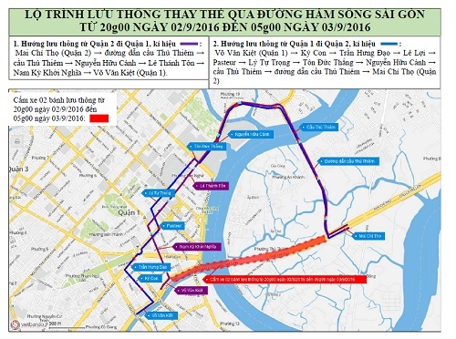 Cấm đường khu trung tâm Sài Gòn để phục vụ lễ 2/9