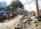 Hà Nội: Rác chất đống, bốc mùi trên đường mới mở