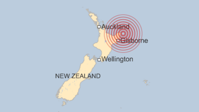 Động đất mạnh gây sóng thần ở New Zealand