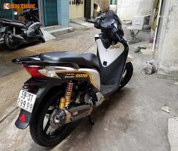 Honda SH 2010 biển siêu đẹp 9999 của dân chơi Sài Gòn