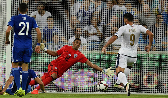 Video bàn thắng Israel 1-3 Italia