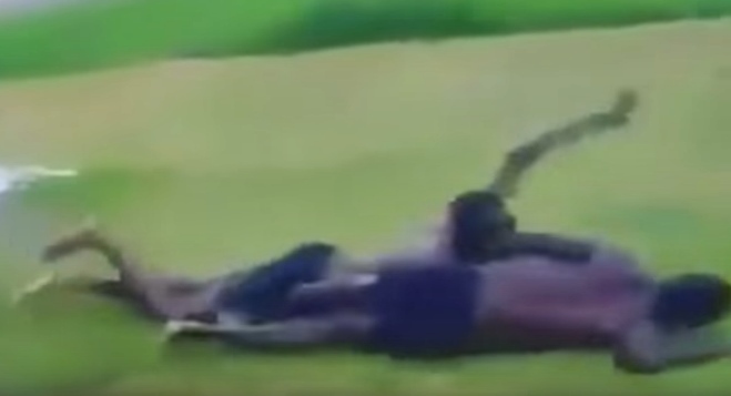 Cười đau bụng với cuộc thi bơi độc nhất vô nhị