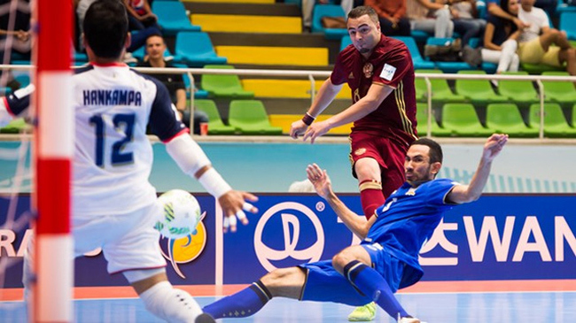 Thái Lan suýt gây bất ngờ trước Nga tại World Cup futsal 2016