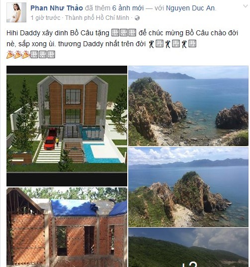 Phan Như Thảo khoe 3 căn biệt thự ông xã tặng con gái