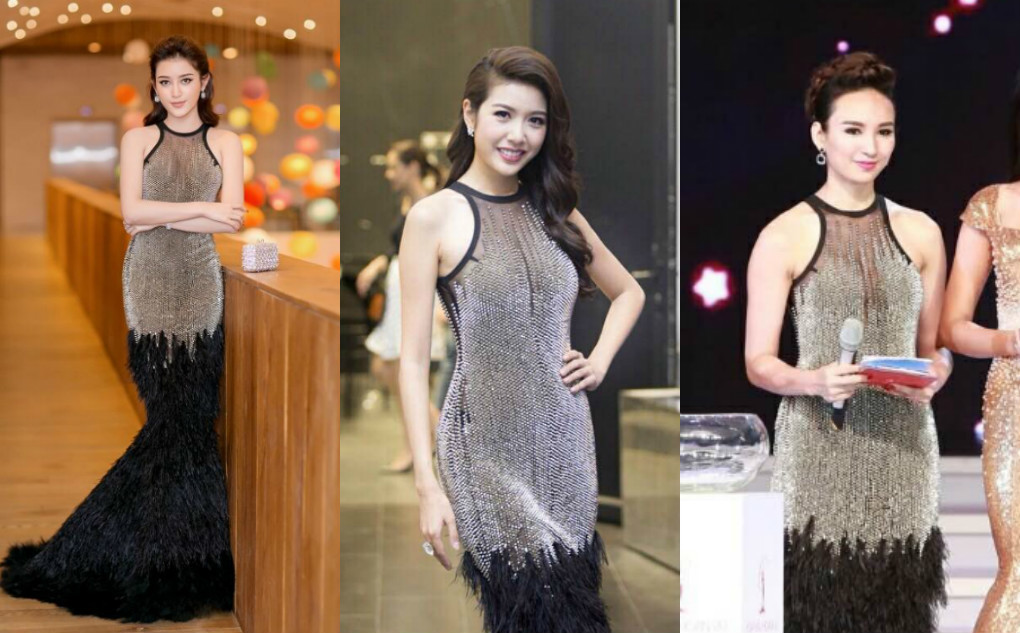 Huyền My, Thúy Vân, Ngọc Diễm vô tình 'đụng hàng'