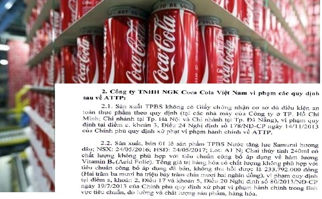 Công bố hàng loạt sai phạm của Coca Cola