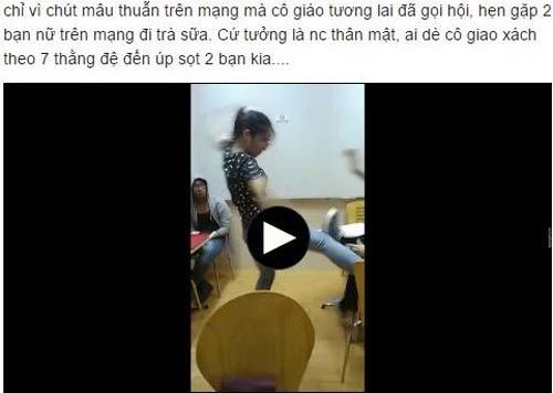 Nữ sinh Sư phạm gọi hội đánh bạn vì mâu thuẫn trên Facebook