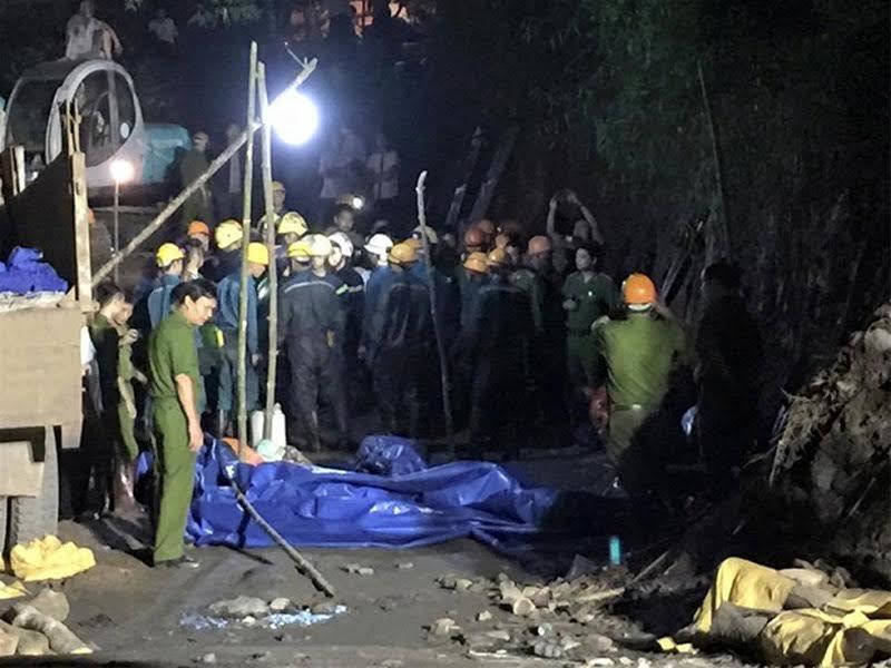 2 công nhân tử vong vì bị vùi lấp trong hầm lò