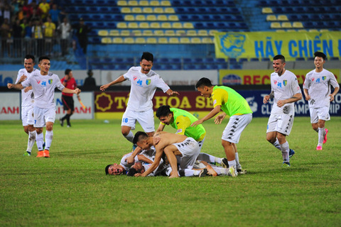 Video chiến thắng giúp Hà Nội T&T vô địch V.League 2016