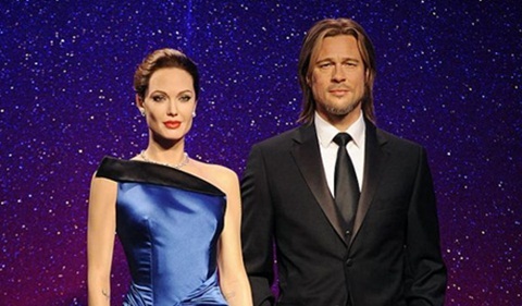 Tượng sáp của Brad Pitt và Angelina Jolie bị tách khỏi nhau