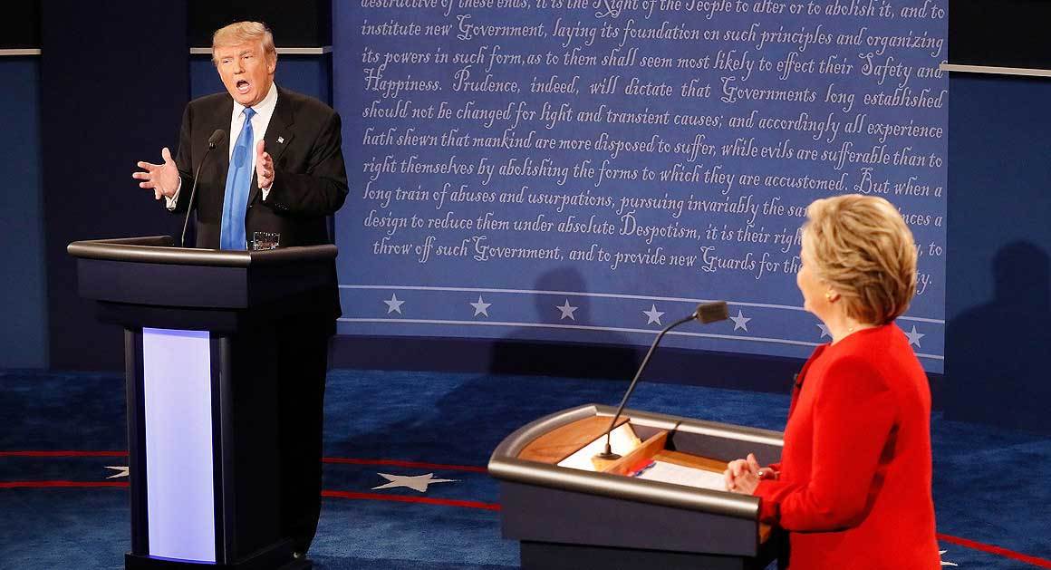 Tranh luận trực tiếp Trump-Hillary: So găng hạng nặng