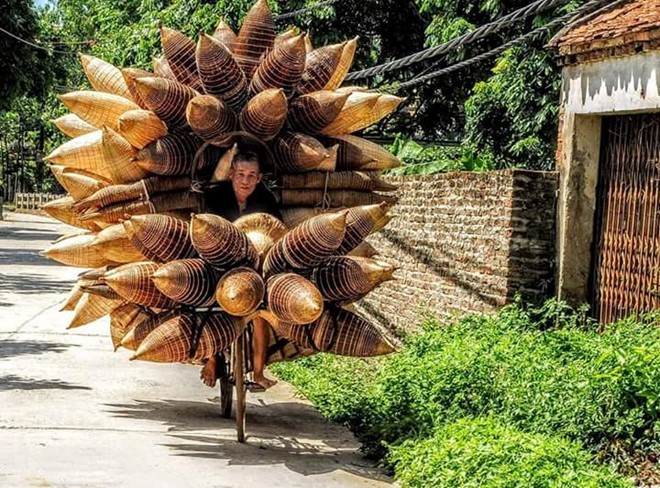 Làng nghề đan đó hơn 200 năm tuổi