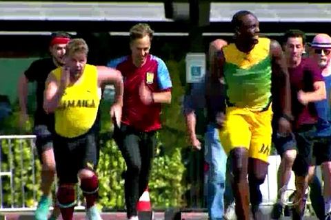 Sao Hollywood chạy đua 100m với Usain Bolt và cái kết 