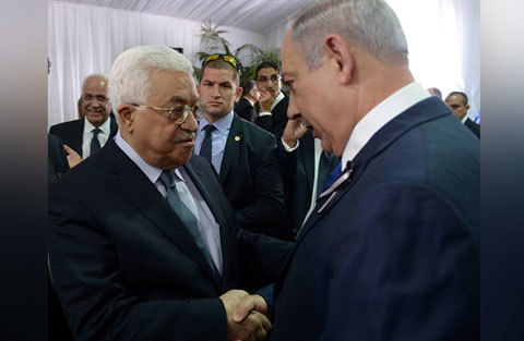 Lãnh đạo Israel, Palestine bắt tay nhau