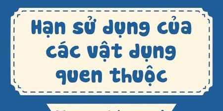 Hạn sử dụng của các vật dụng trong nhà: Hãy quẳng ngay đi