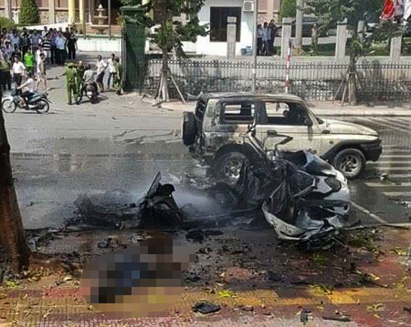 Vụ nổ taxi 2 người chết: Dây kíp nổ trong tay hành khách