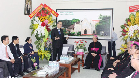 'Ở đâu có đồng bào công giáo, ở đó có cuộc sống bình yên'