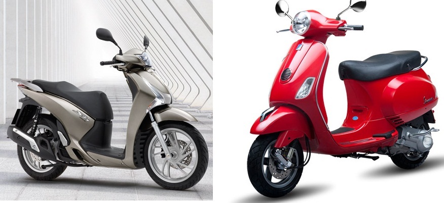 Có 70 triệu, nên mua Honda SH hay Vespa LX?