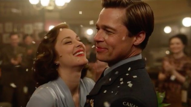 Brad Pitt và người tình tin đồn tình tứ trong trailer 'Allied'