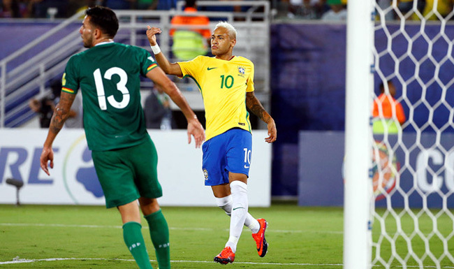 Neymar châm ngòi, Brazil vùi dập Bolivia 5-0