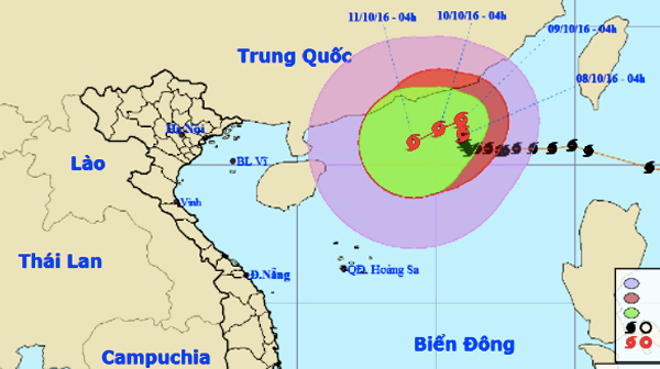 Bão số 6 làm đau đầu các cơ quan dự báo