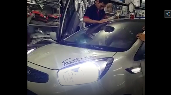 Dân chơi Thanh Hóa độ cửa cắt kéo Lamborghini cho Kia Morning, hết 15 triệu