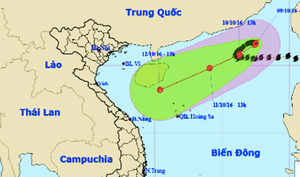 Bão số 6 đang ‘chết’ dần trên biển