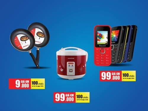 Khuyến mại sâu dịp khai trương Trần Anh ở Quảng Trị