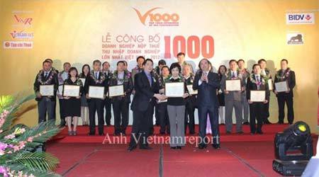 Công bố V1000: 1.000 DN nộp thuế lớn nhất Việt Nam 2016