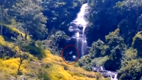 Quái vật khổng lồ xuất hiện ở thác nước trong rừng?