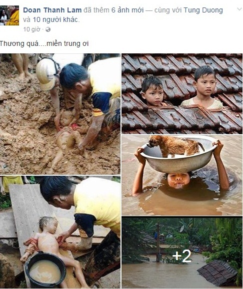 Thanh Lam, Đàm Vĩnh Hưng, Trọng Tấn, Tùng Dương, Phương Thanh, ủng hộ người dân miền Trung