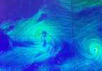 Dị thường: Siêu bão cắn đuôi bão số 7 vào biển Đông