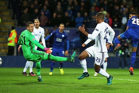 Mahrez lập công, Leicester thắng tuyệt đối tại vòng bảng C1