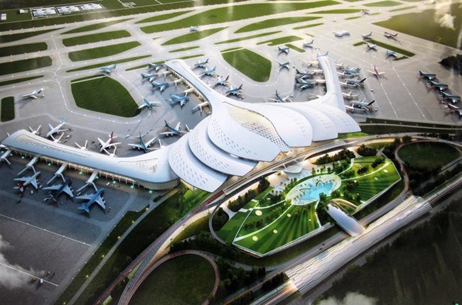 Nhà ga sân bay Long Thành có hình dáng như thế nào?