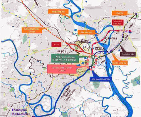 Tuyến metro số 1 sẽ kéo dài qua 3 tỉnh Đông Nam Bộ