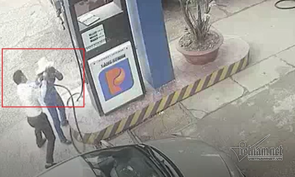 Nam cán bộ ngân hàng đánh rách đầu nữ nhân viên bán xăng