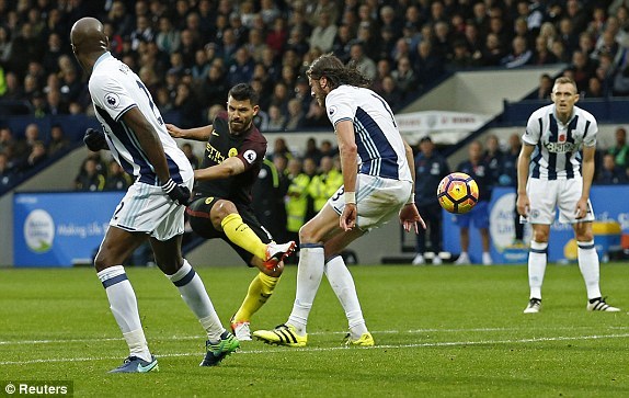 Video bàn thắng West Brom 0-4 Man City