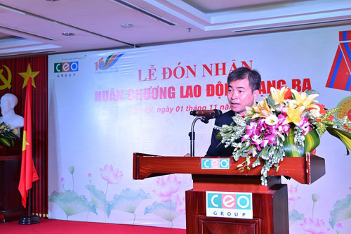 CEO Group nhận Huân chương Lao động hạng Ba